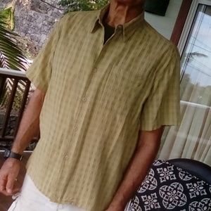 Men's Casual Button Down Shirt by KAVU; Size XL